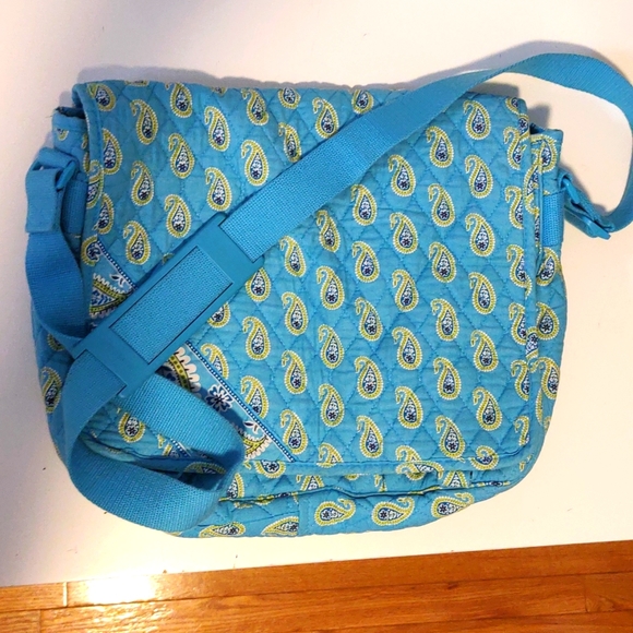 Vintage Vera Bradley Bermuda Blue messenger bag - Picture 1 of 5